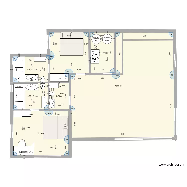 espagne1. Plan de 6 Pièces et 122 m² espagne1. Plan de 6 Pièces et 122 m²