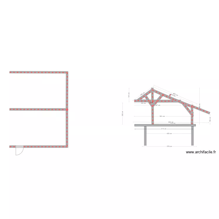 carport. Plan de 