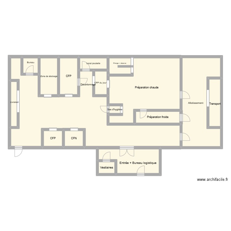 cuisine centrale fini. Plan de 17 pièces et 199 m2