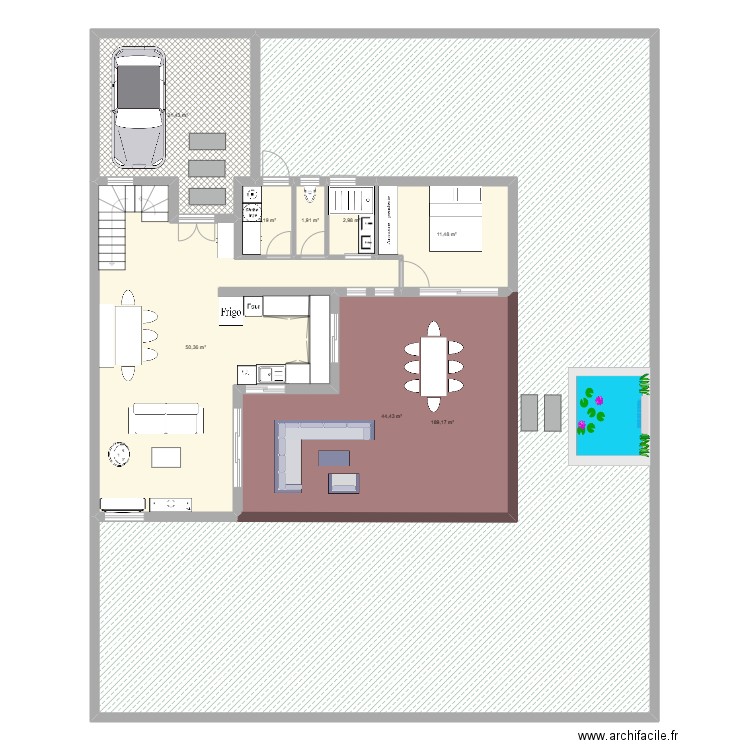 Margot House proposition 1. Plan de 8 pièces et 325 m2