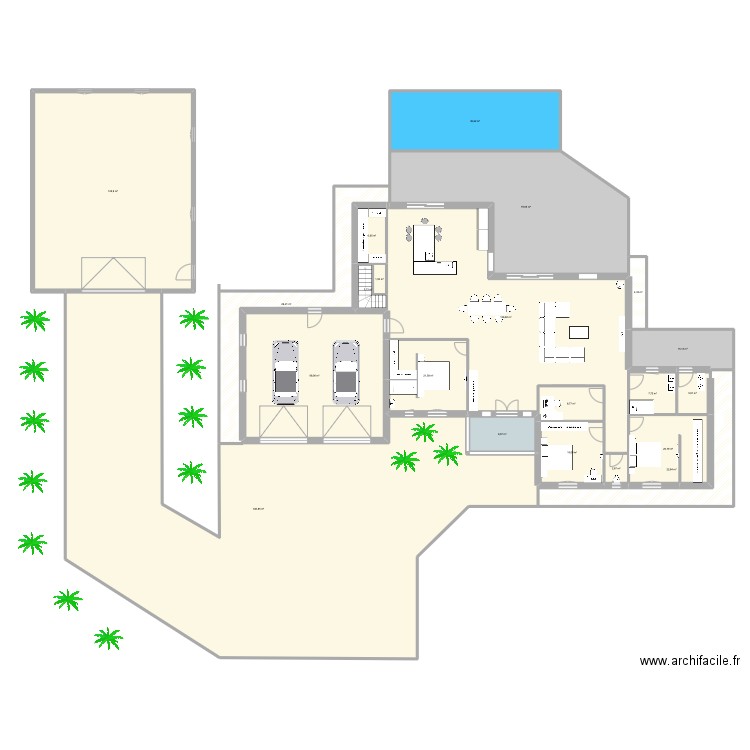 oceane2. Plan de 19 pièces et 685 m2
