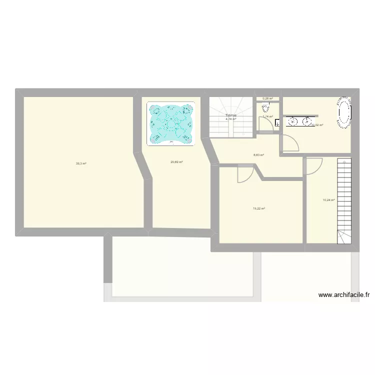 ADN. Plan de 12 et 266 m² ADN. Plan de 12 et 266 m²