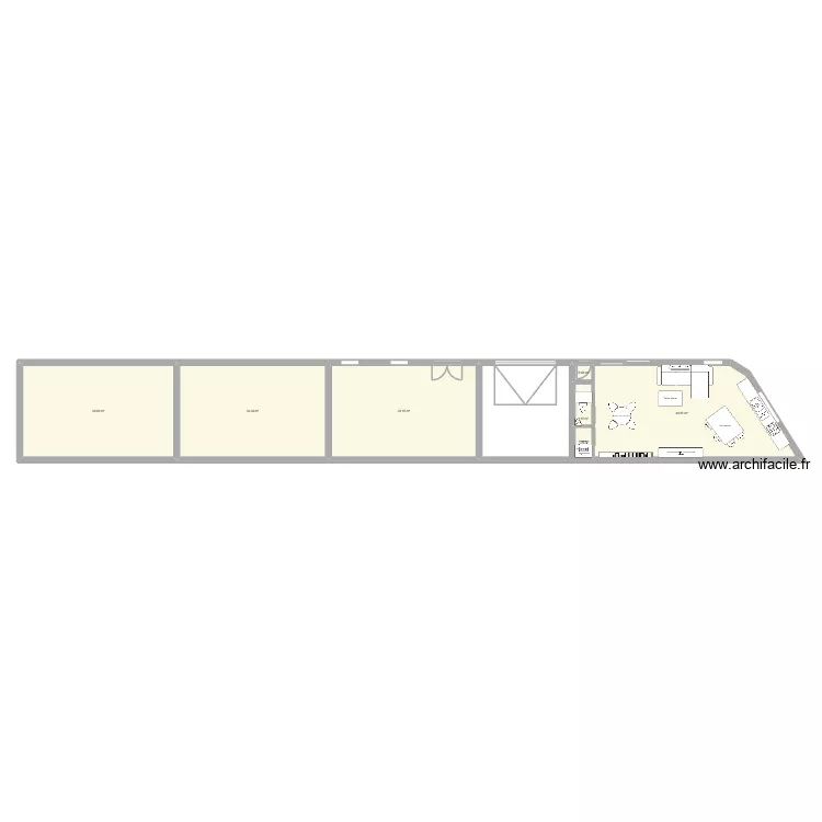 Salon cramant. Plan de 7 pièces et 149 m²