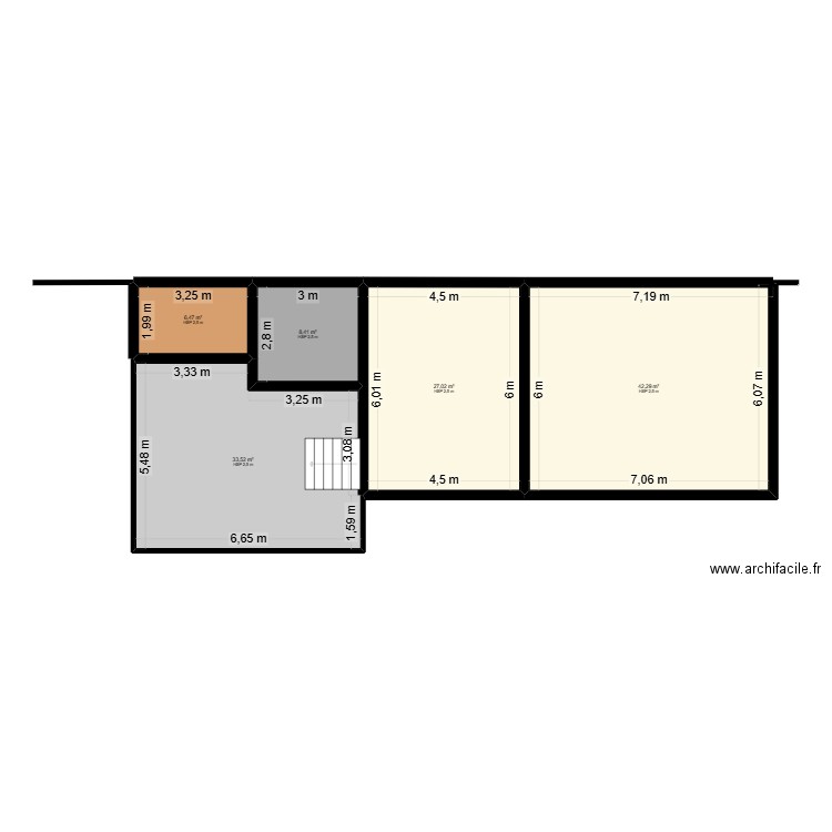 PLAN TERRASSE. Plan de 5 pièces et 118 m2