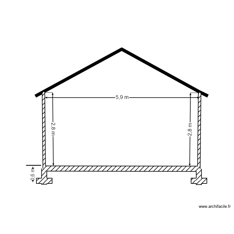 FACADE FONDATION NOIRBLC . Plan de 