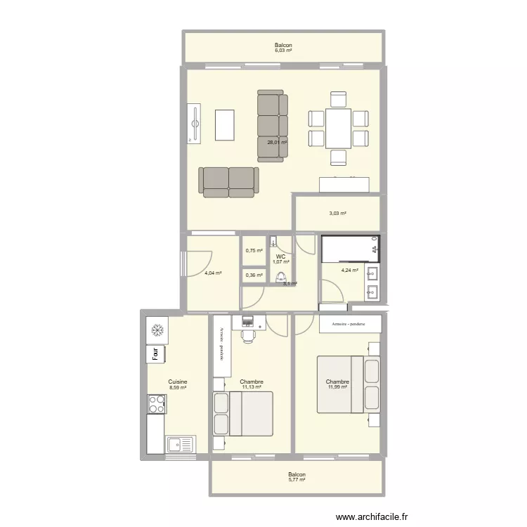 cible. Plan de 13 et 88 m² cible. Plan de 13 et 88 m²