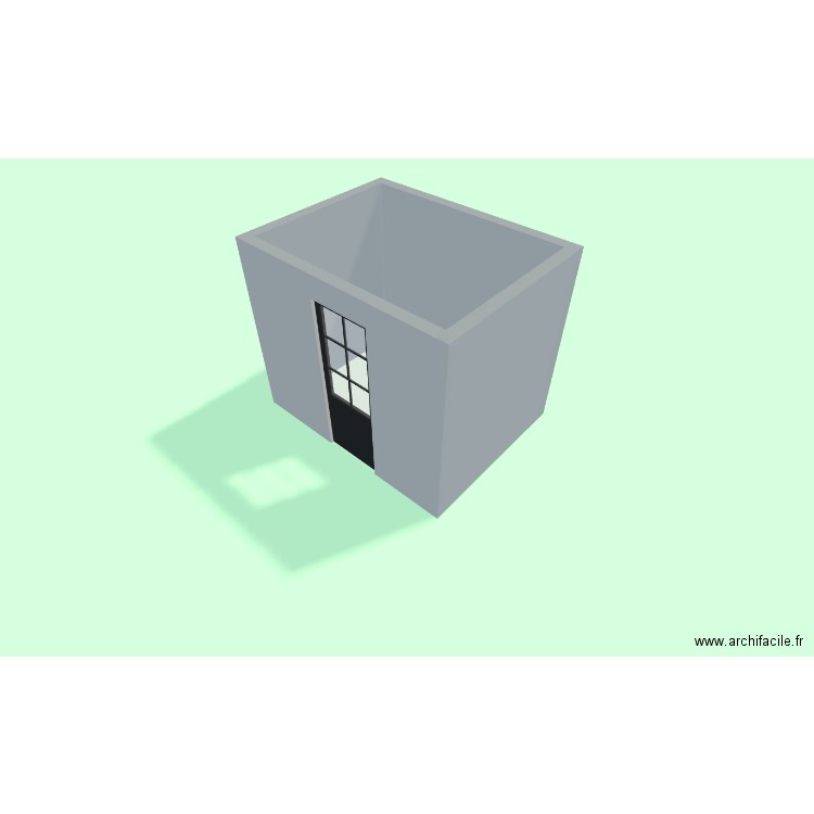 local armoir2. Plan de 1 pièce et 6 m2