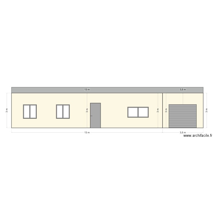 face. Plan de 0 pièce et 0 m2