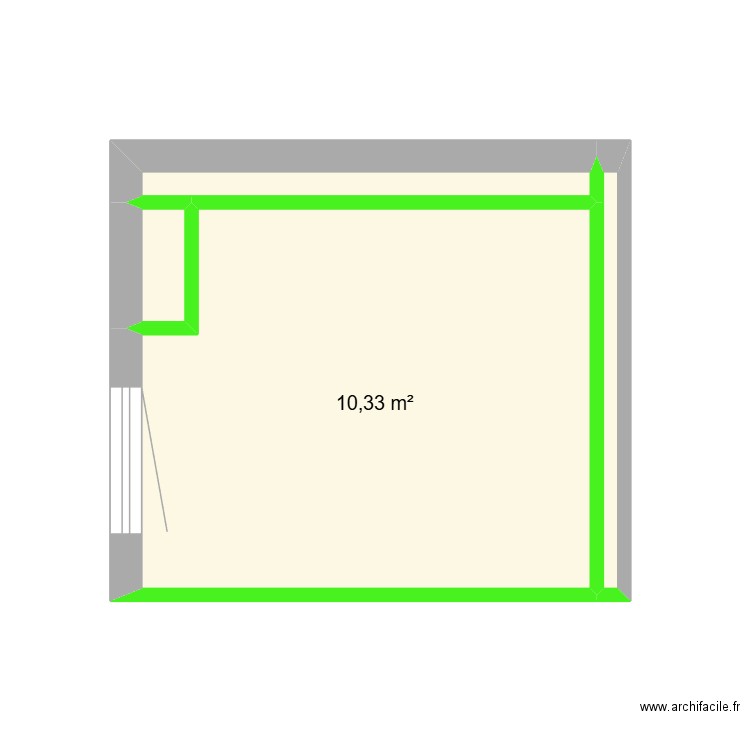 SDB Joudreville. Plan de 4 pièces et 12 m2