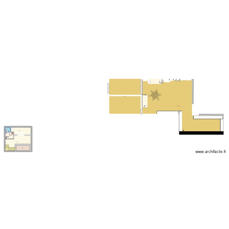 pw vu dessus. Plan de 7 pièces et 180 m2