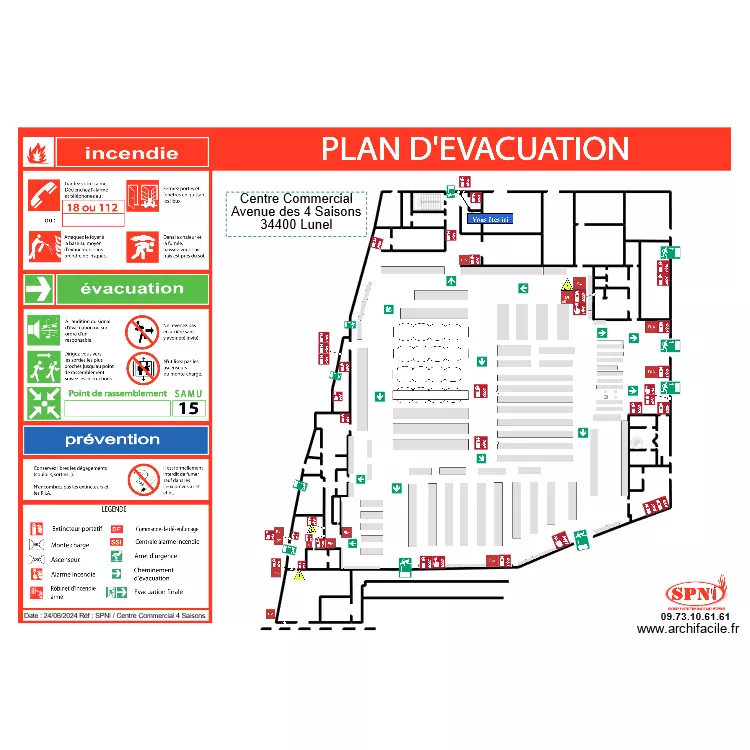 4 SAISONS INTERMARCHÉ EVAC 1. Plan de 4 SAISONS INTERMARCHÉ EVAC 1. Plan de