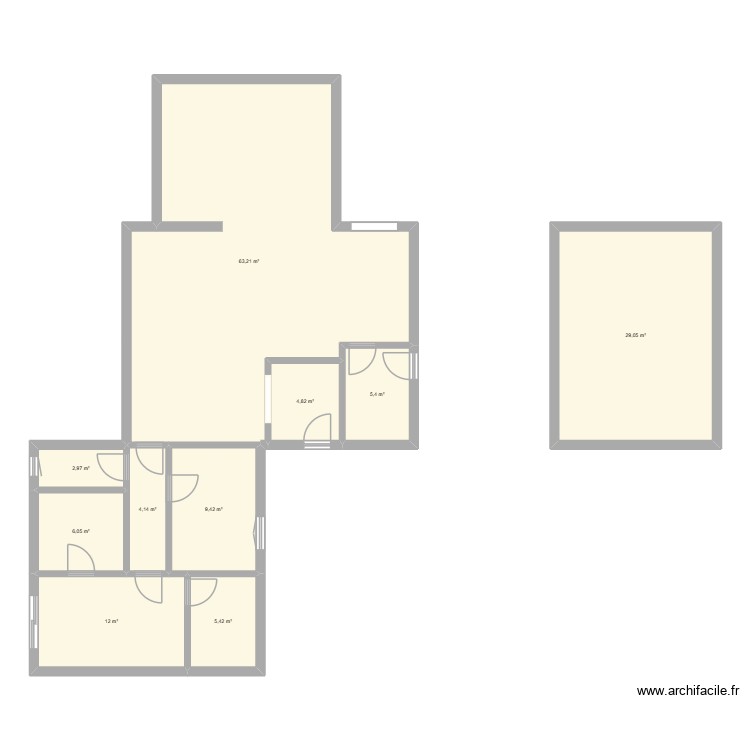 PROJET. Plan de 0 pièce et 0 m2