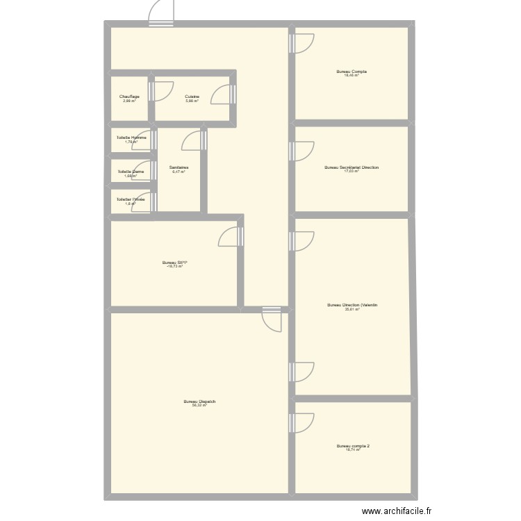 Ecodream_Plan étage. Plan de 12 pièces et 186 m2