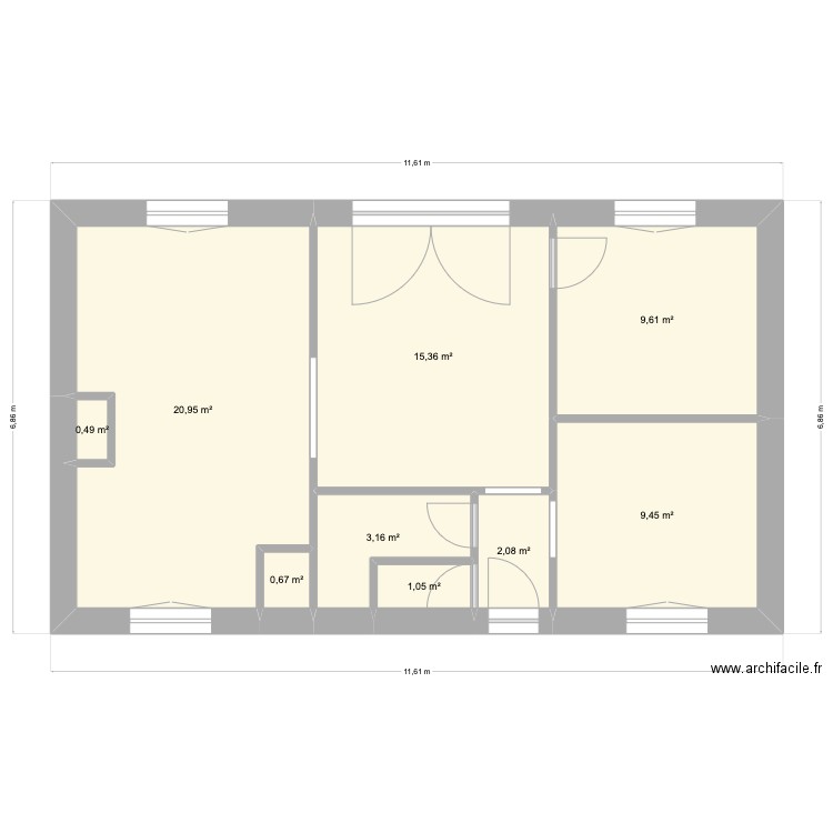 st geo eure. Plan de 20 pièces et 125 m2