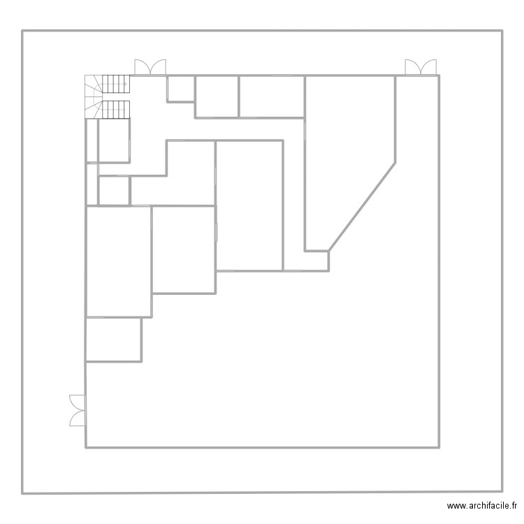 Cuisine ELIOR. Plan de 14 pièces et 691 m2