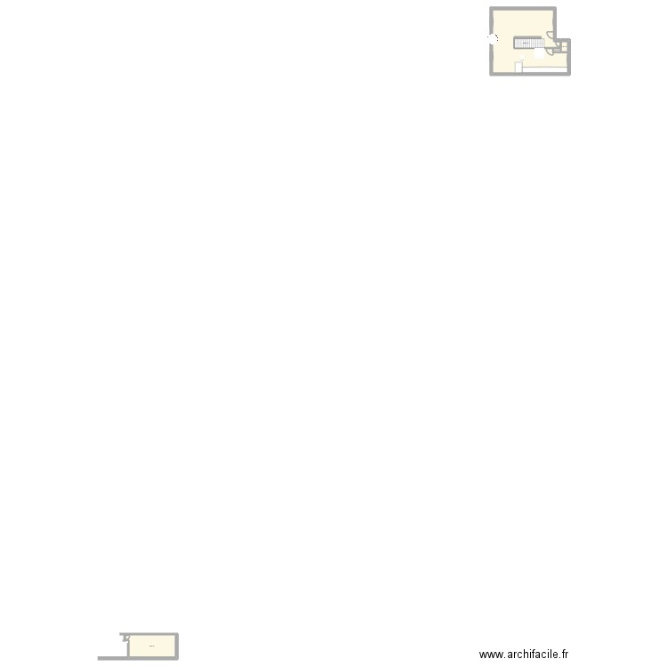 Maison rdc 2. Plan de 4 pièces et 73 m2