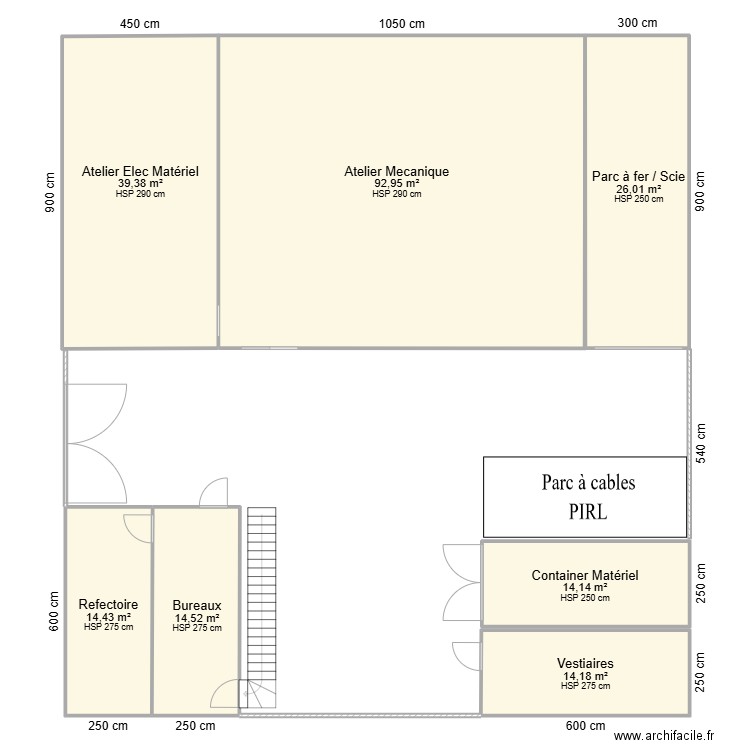 Base vie Roquette opt. 2 . Plan de 7 pièces et 216 m2