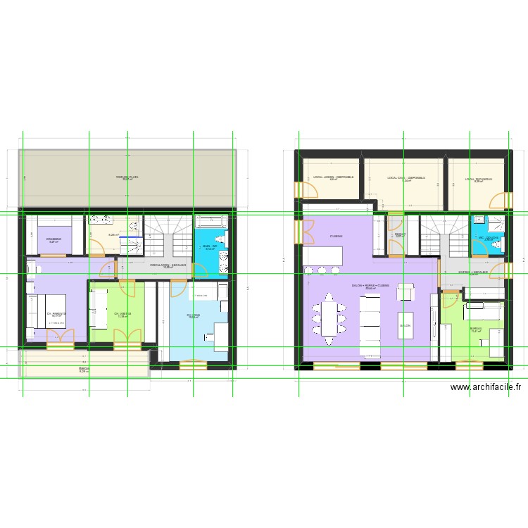 Villa GREG-GéGé 2025 V17. Plan de 17 pièces et 226 m2