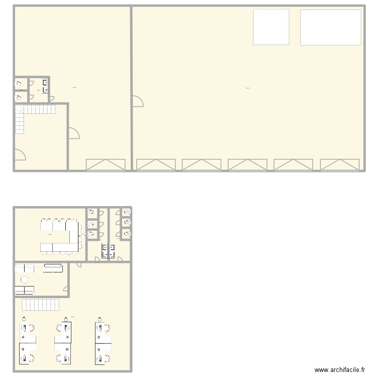 plan de l'Usine. Plan de 13 pièces et 2446 m2