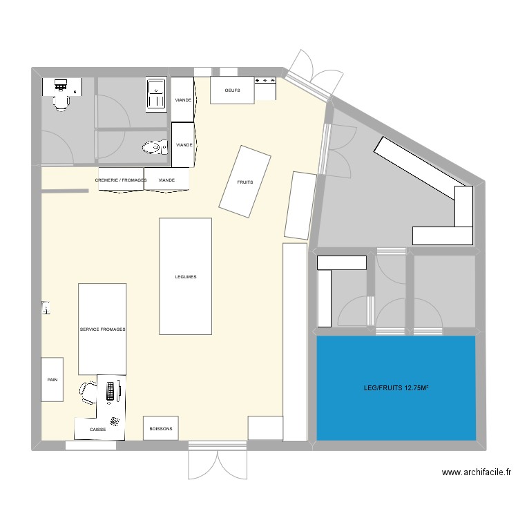 ETAPE PAYSANNE DU LARZAC OPTION 2 . Plan de 0 pièce et 0 m2