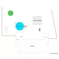 Piscine-Bi-Patio en bizeau