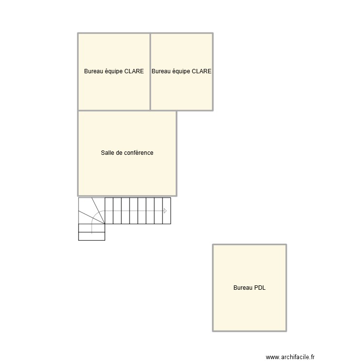 PLAN CROIX BENIN. Plan de 4 pièces et 23 m2