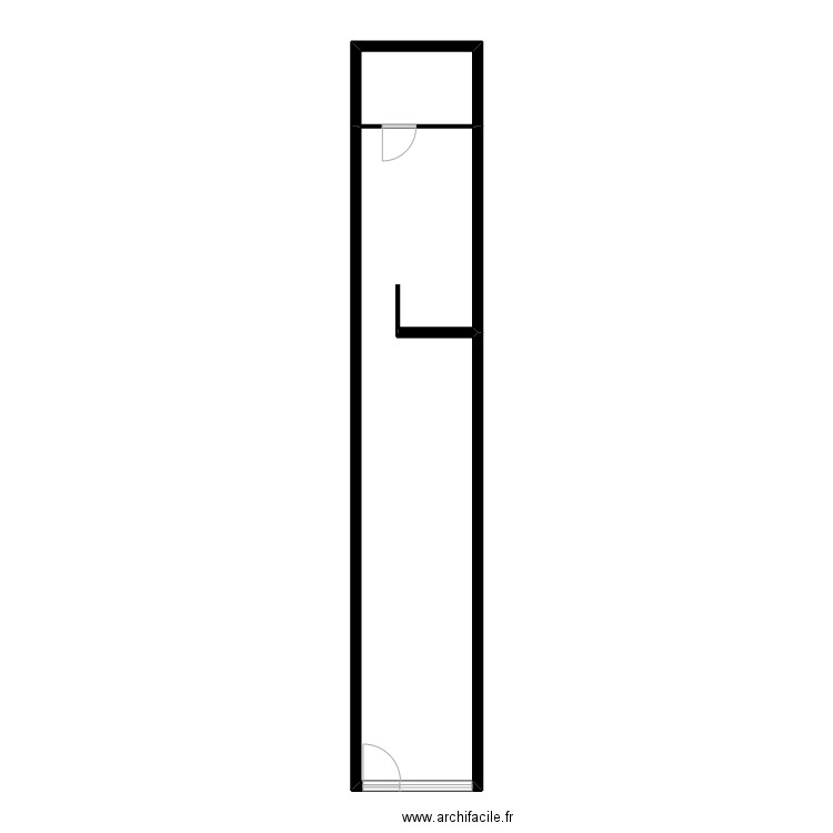 j jaures. Plan de 2 pièces et 37 m2