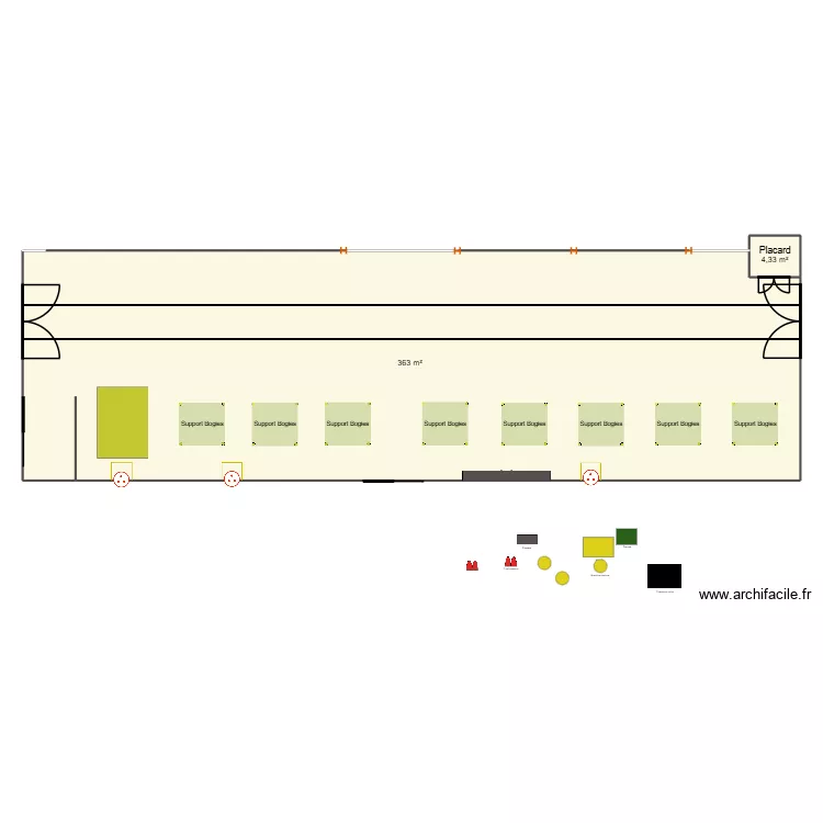 Atelier Bogies. Plan de 