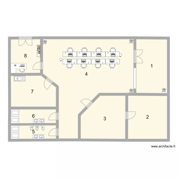 TCC. Plan de 8 et 162 m² TCC. Plan de 8 et 162 m²