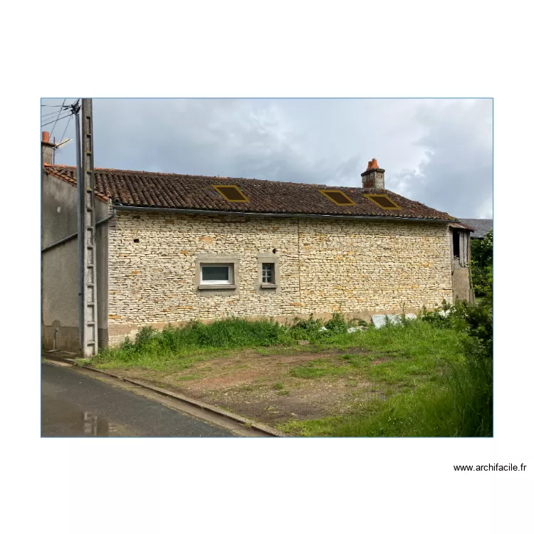 facade mitteault arriere. Plan de 