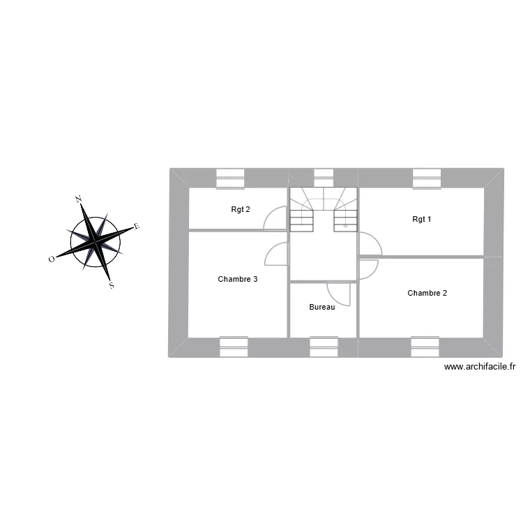 dagbert R+1. Plan de 4 Pièces et 53 m² dagbert R+1. Plan de 4 Pièces et 53 m²