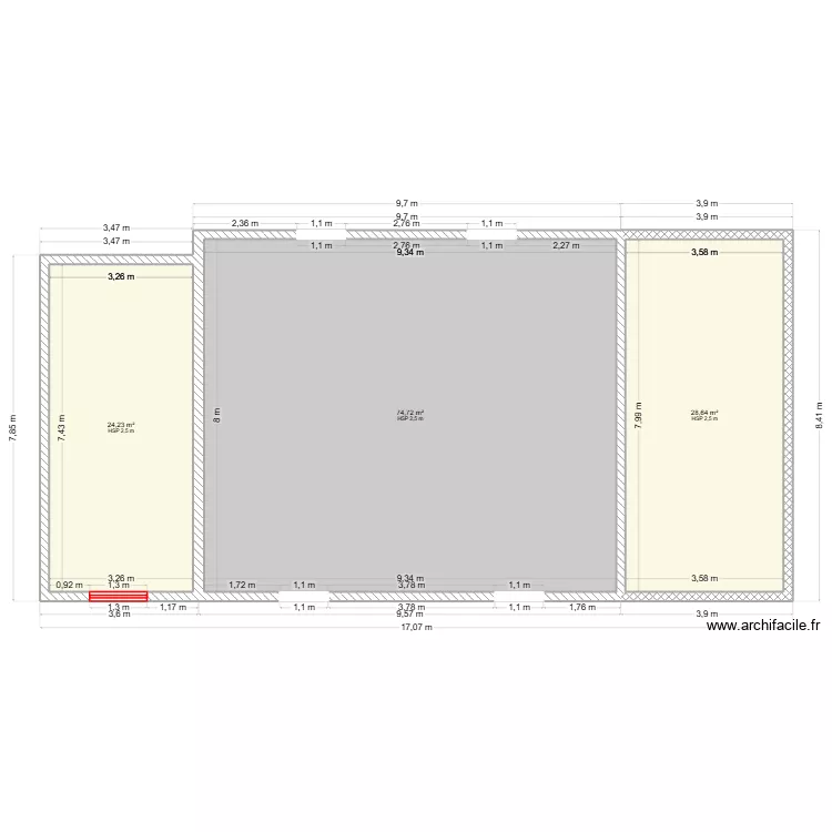 PLESSIS Annie ET Fabrice. Plan de 9  et 358 m²