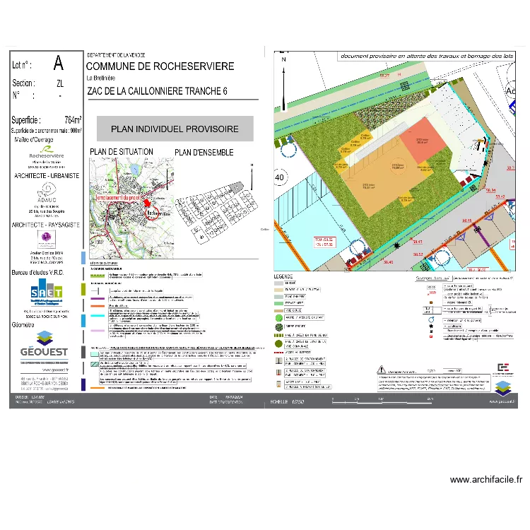 ZAC Caillonnière - Rocheservière-v3-celliers indiv. Plan de ZAC Caillonnière - Rocheservière-v3-celliers indiv. Plan de