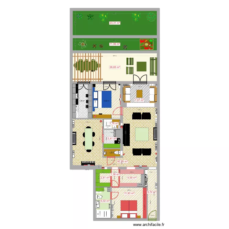 131 POMPE 35. Plan de 16 et 165 m² 131 POMPE 35. Plan de 16 et 165 m²
