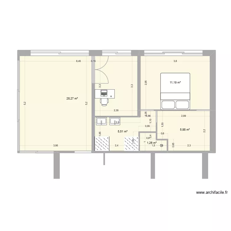 verranda2. Plan de 5 et 52 m² verranda2. Plan de 5 et 52 m²