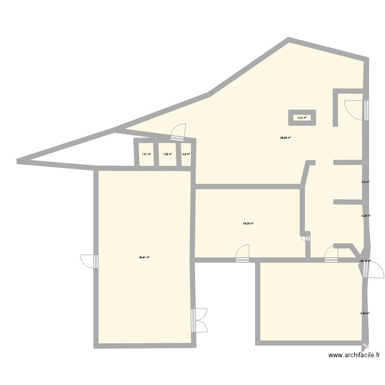 farwewt. Plan de 11 pièces et 177 m2