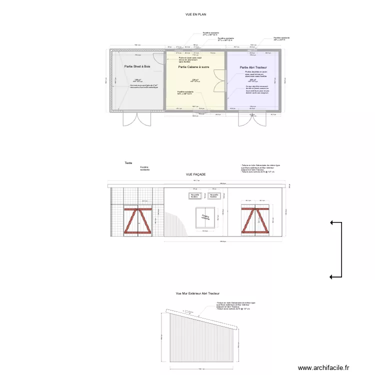 Nouvelle Cabane &agrave; sucre Joel 03/02/2024. Plan de 