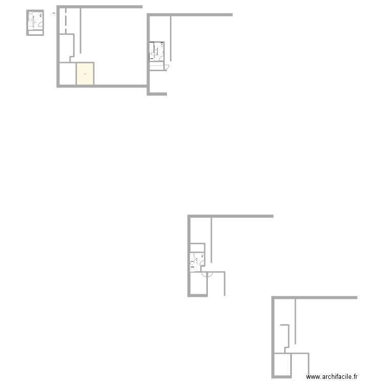 auboue. Plan de 1 pièce et 11 m2