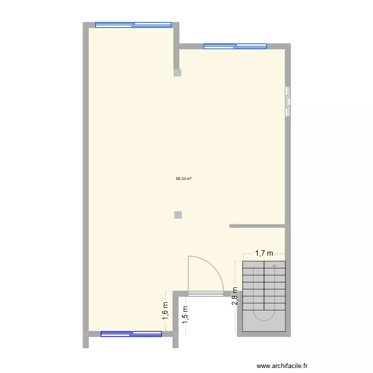 OKK. Plan de 1 et 86 m² OKK. Plan de 1 et 86 m²
