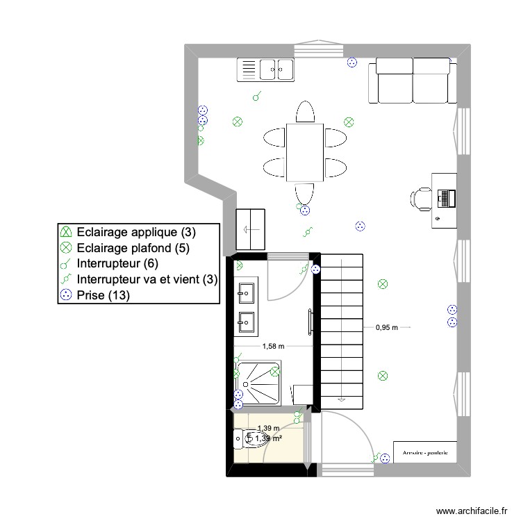 dépendance rez de chaussée escalier droit cuisine au fond. Plan de 0 pièce et 0 m2 dépendance rez de chaussée escalier droit cuisine au fond. Plan de 0 pièce et 0 m2