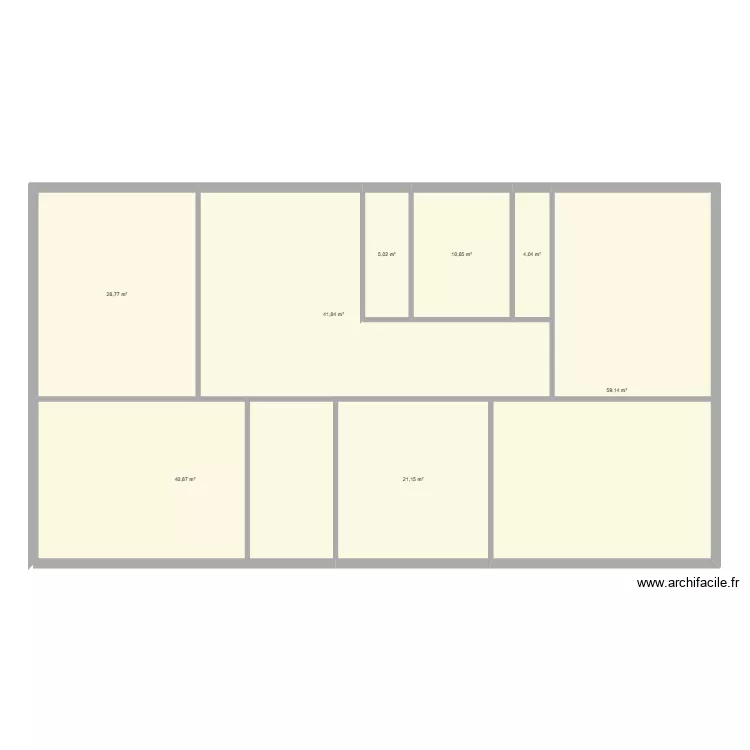 ALLABERT Etage. Plan de 8 Pièces et 212 m² ALLABERT Etage. Plan de 8 Pièces et 212 m²