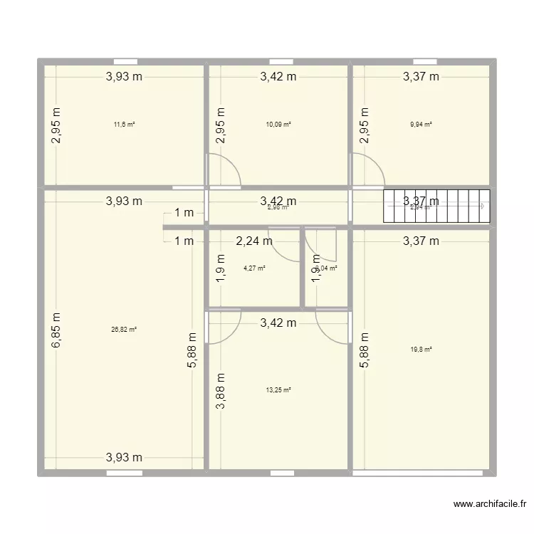 maison martinique. Plan de 10  et 104 m²