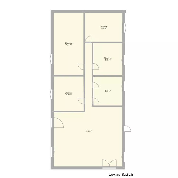 Plan Maison Villeveyrac 25. Plan de 6 Pièces et 102 m² Plan Maison Villeveyrac 25. Plan de 6 Pièces et 102 m²