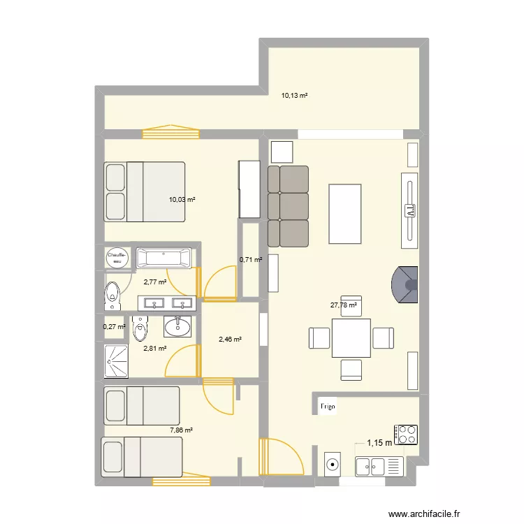 Plan Sant Elm 3. Plan de 9 Pièces et 65 m² Plan Sant Elm 3. Plan de 9 Pièces et 65 m²