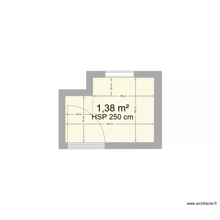 toillette. Plan de 1 et 1 m² toillette. Plan de 1 et 1 m²