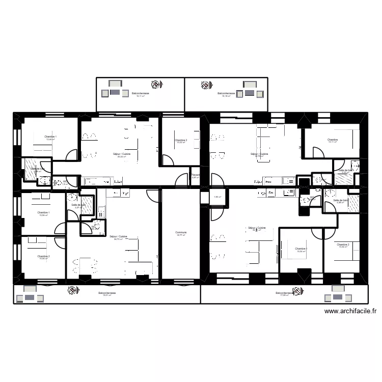 Satin - Montaugier lot 07. Plan de 8 et 81 m² Satin - Montaugier lot 07. Plan de 8 et 81 m²