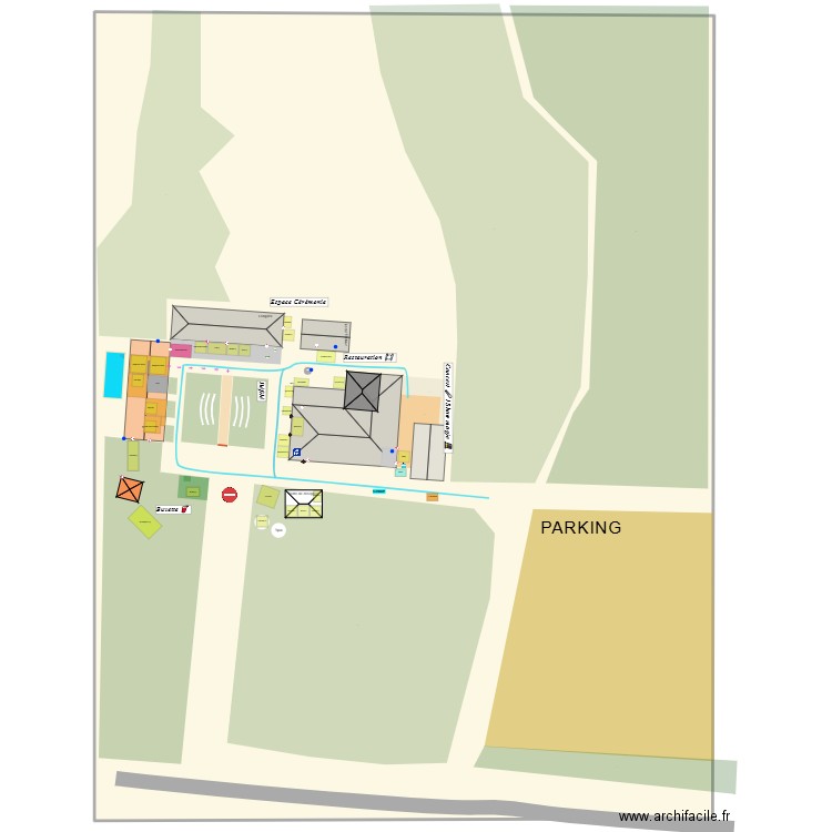 Domaine de Bertranet - Salon du mariages 2025. Plan de 1 pièce et 2009 m2