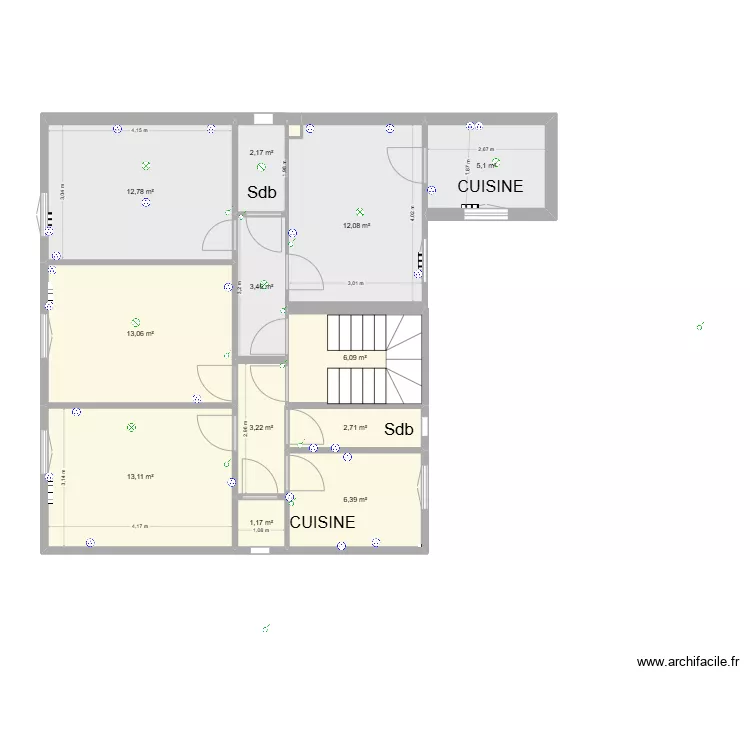 Plan Etage 5 rouget de l'isle. Plan de 