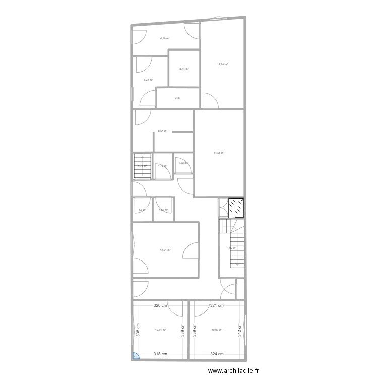 Ere batiment B. Plan de 0 pièce et 0 m2