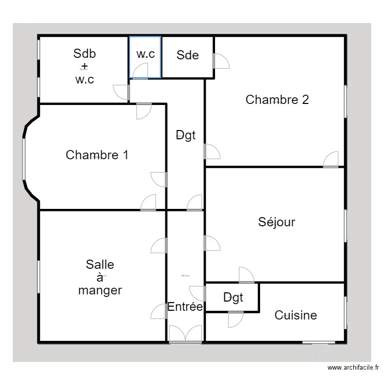 INTER-IEV. Plan de 11 pièces et 552 m2